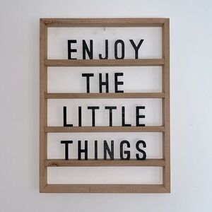 Enjoy The Little Things Wall Decor